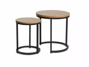 HOLA BENCH OAK/PRETO (CONJUNTO)
